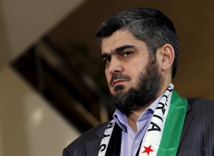 محمد علوش كبير المفاوضين في الهيئة العليا للمفاوضات - أرشيف