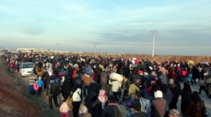 نازحين من ريف حلب الشمالي ألى الحدود التركية - أرشيف