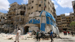 دمار أحد المشافي في حلب - أرشيف